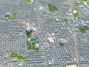 springdale city arkansas usa 25km Modèle 3D