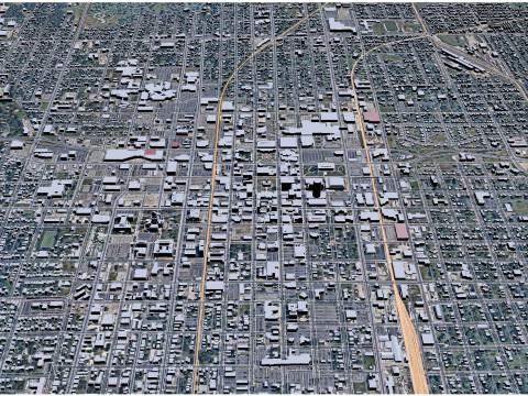 Springfield city illinois usa 40km 3D-Modell