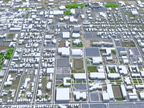 Springfield city missouri usa 30km 3D Model