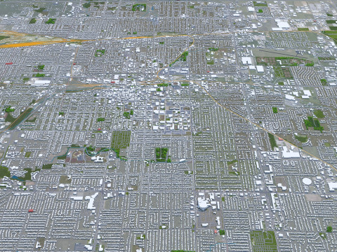 Springfield city missouri usa 30km 3D Model