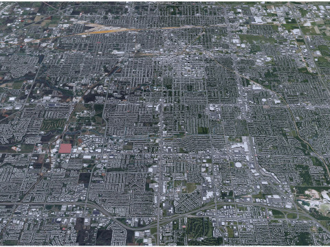 Springfield city missouri usa 30km 3D Model