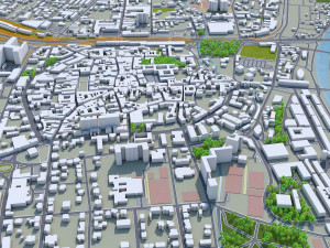 st poelten city austria 30km 3D Модель