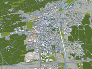 st poelten city austria 30km 3D Модель