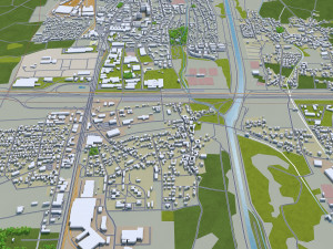 st poelten city austria 30km 3D Модель