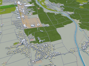 st poelten city austria 30km 3D Модель