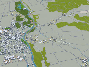 st poelten city austria 30km 3D Модель