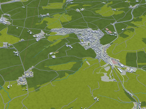 st poelten city austria 30km 3D Модель
