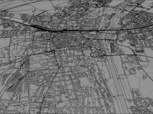 st poelten city austria 30km 3D Модель