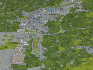 st poelten city austria 30km 3D Модель