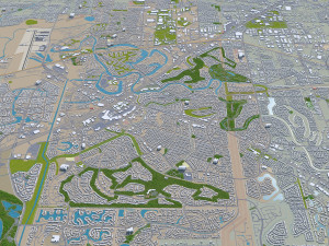 sugar land city texas usa 25km 3D मॉडल