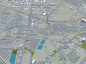 sugar land city texas usa 25km 3D मॉडल
