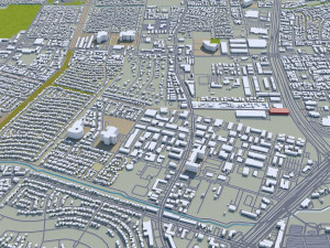 sugar land city texas usa 25km 3D मॉडल