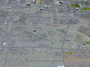 sugar land city texas usa 25km 3D मॉडल