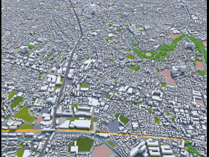 suginami city tokyo 10km 3D Model