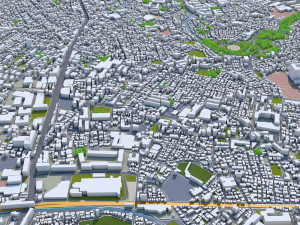 suginami city tokyo 10km 3D Model
