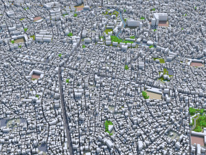 suginami city tokyo 10km 3D Model