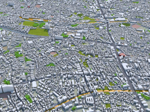 suginami city tokyo 10km 3D Model