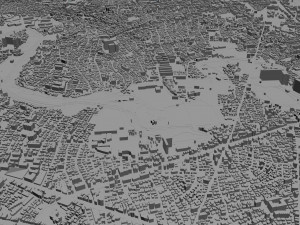 suginami city tokyo 10km 3D Model