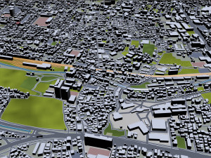 suginami city tokyo 10km 3D Model