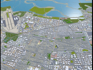 sunnyvale city california usa 20km Modelo 3D