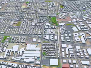 sunnyvale city california usa 20km Modelo 3D