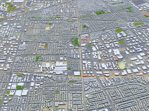 sunnyvale city california usa 20km Modelo 3D