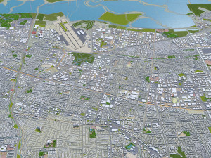 sunnyvale city california usa 20km Modelo 3D