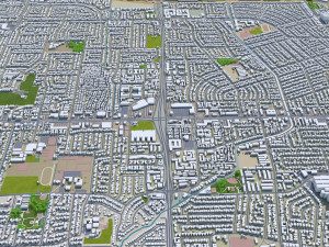 sunnyvale city california usa 20km Modelo 3D