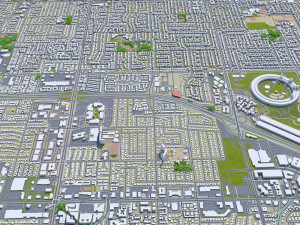 sunnyvale city california usa 20km Modelo 3D