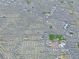 sunnyvale city california usa 20km Modelo 3D