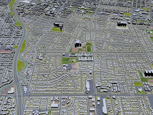 sunnyvale city california usa 20km Modelo 3D