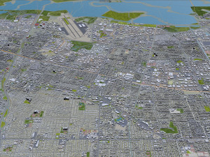 sunnyvale city california usa 20km Modelo 3D