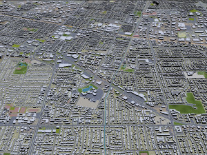 sunnyvale city california usa 20km Modelo 3D
