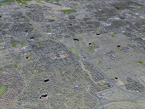 sunnyvale city california usa 20km Modelo 3D