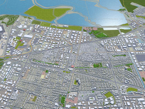 sunnyvale city california usa 20km Modelo 3D