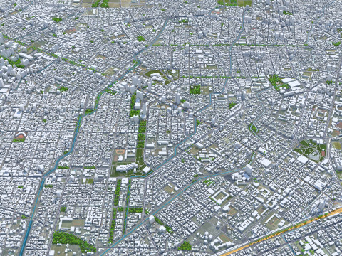 Taichung city taiwan 120km 3D Модель