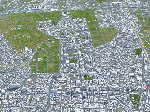 Taichung city taiwan 120km 3D Модель