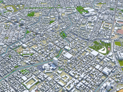 Taichung city taiwan 120km 3D Модель