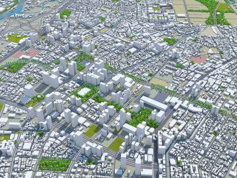 Taichung city taiwan 120km 3D Модель