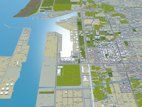 Taichung city taiwan 120km 3D Модель