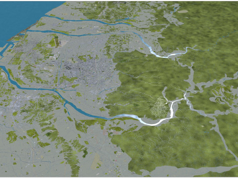 Taichung city taiwan 120km 3D Модель