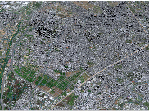 Taichung city taiwan 120km 3D Модель