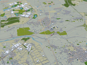 tainan city taiwan 50km Modelo 3D