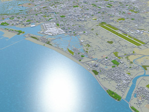 tainan city taiwan 50km Modelo 3D