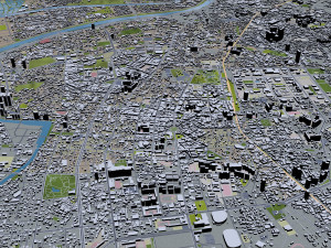 tainan city taiwan 50km Modelo 3D
