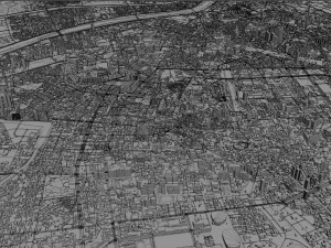 tainan city taiwan 50km Modelo 3D