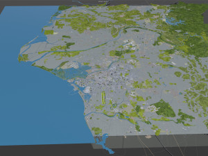 tainan city taiwan 50km Modelo 3D