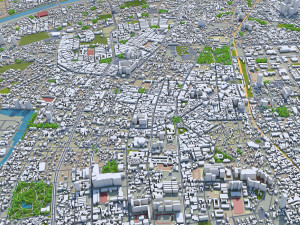 tainan city taiwan 50km Modelo 3D