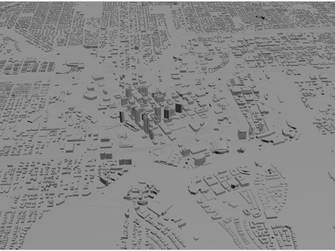 Tampa bay city florida usa 90km Modelo 3D