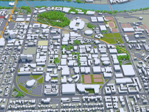 Tempe city arizona usa 20km 3D Модель